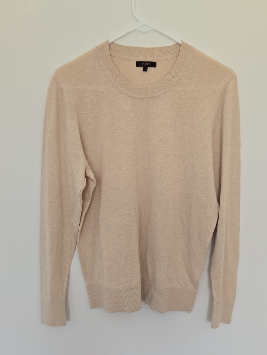 Quince Sweaters - Quince Neutral Crewneck Sweater Cotton Blend Normcore Quiet Luxury Large